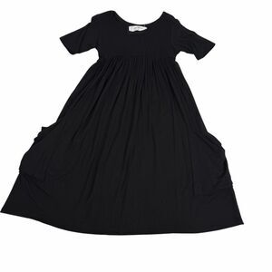 Remie Girl size 7 Black Short Sleeve Dress